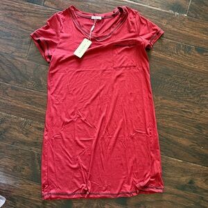 Ekouaer Women’s Lounge Dress – Short Sleeve V-Neck – Size Small – New with Tags